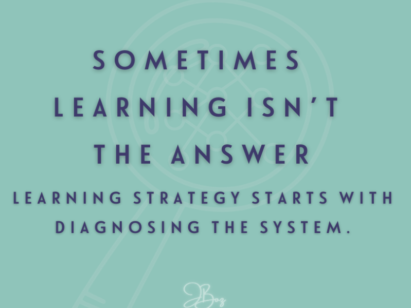 Creating Training Isn’t Always The&nbsp;Answer